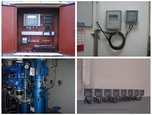 壁掛式超聲波流量計現場安裝使用圖